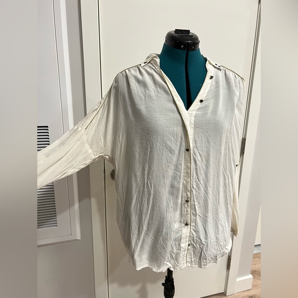 White Summer Button Down - Picture 2 of 4